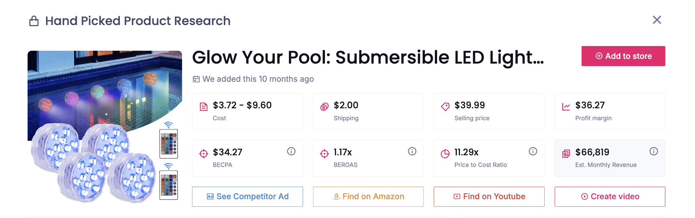 Submersible LED Light